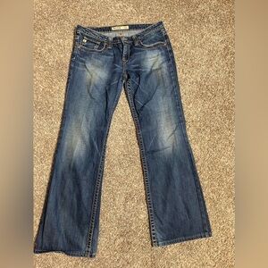 Big Star Womens Jeans 28R 31 R  Boot Cut Flare Blue Denim Casey Stretch low Rise